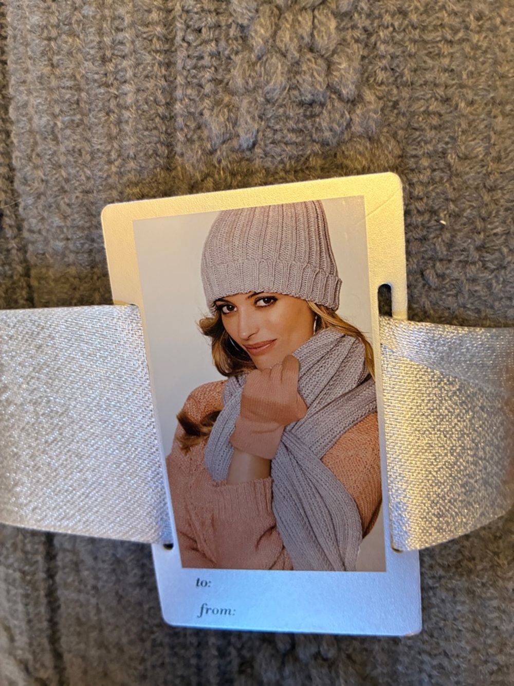New York & Company Gray gloves, scarf, and Mittens Set New